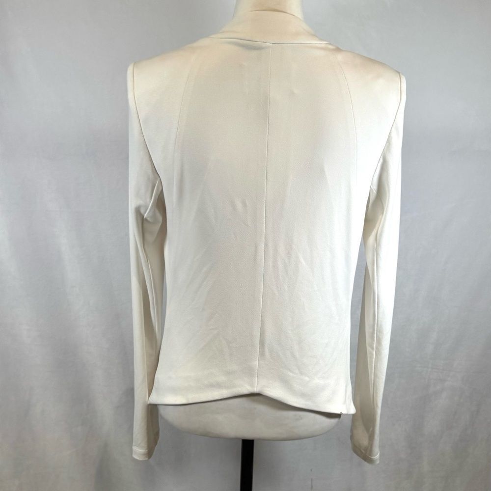 Bcbgeneration White Open Front Collarless Modern … - image 4